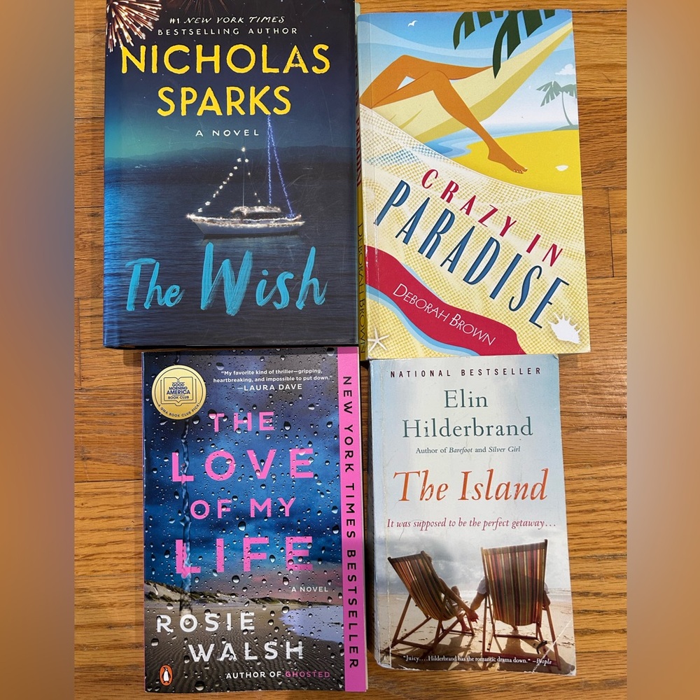 Four books. Great vacation books!